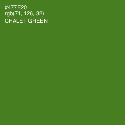 #477E20 - Chalet Green Color Image